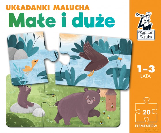 Układanki malucha Małe i duże Kapitan Nauka [GRA]