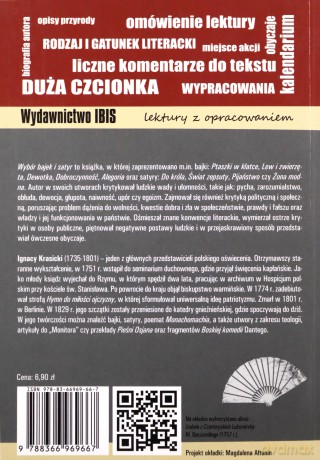 Wybór bajek i satyr. Lektura z opracowaniem - Ignacy Krasicki [KSIĄŻKA]