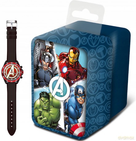 Zegarek analogowy Avengers w metalowym opakowaniu MV15784