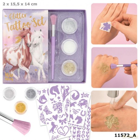 Zestaw brokatowych tatuaży Miss Melody 11572A