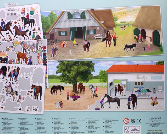 Zestaw z naklejkami Happy Horses 11584A