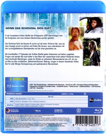 Lost Season 5 (Zagubieni) [5xBlu-Ray]