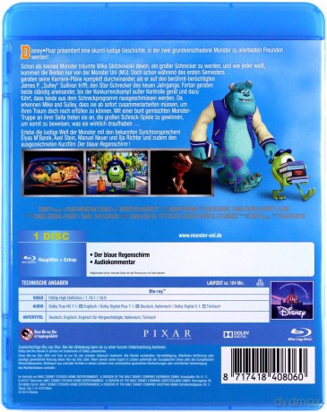 Monsters University (Uniwersytet Potworny) (Disney) [Blu-Ray]