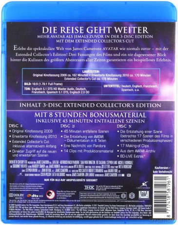 Avatar [3xBlu-Ray]