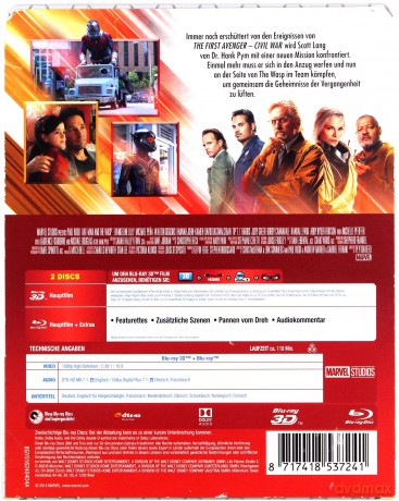 Ant-Man and the Wasp (Ant-Man i Osa) (steelbook) [Blu-Ray 3D]+[Blu-Ray]