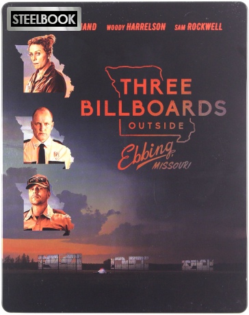 Three Billboards Outside Ebbing, Missouri (Trzy billboardy za Ebbing, Missouri) (steelbook) [Blu-Ray]