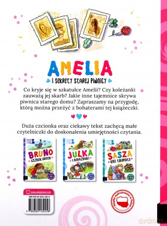 Amelia i sekrety starej piwnicy. Opowiadania do doskonalenia czytania. Świat dziewczynek - Agata Giełczyńska-Jonik [KSIĄŻKA]