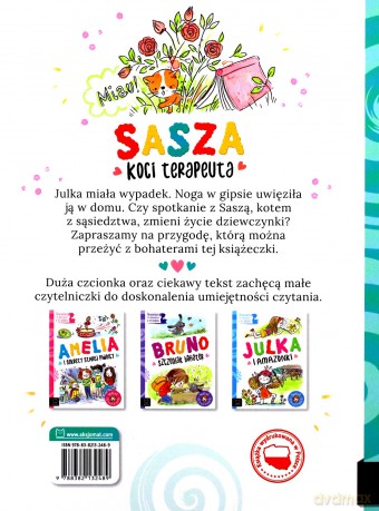 Opowiadania do doskonalenia czytania. Sasza, koci terapeuta - Agata Giełczyńska-Jonik [KSIĄŻKA]