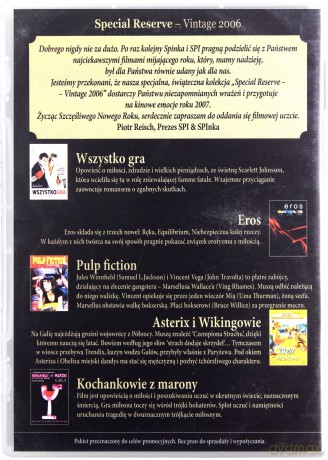 Wszystko Gra / Eros / Pulp Fiction / Asterix i Wikingowie / Kochankowie z Marony [BOX] [5DVD]
