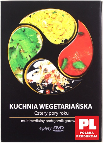 Kuchnia wegetariańska. Cztery pory roku. Multimedialny podręcznik gotowania [BOX] [4DVD]