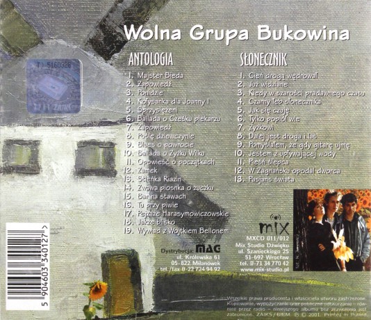 Wolna Grupa Bukowina: Słonecznik Antologia [CD]
