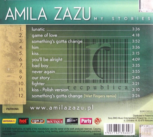 Amila Zazu: My Stories [CD]