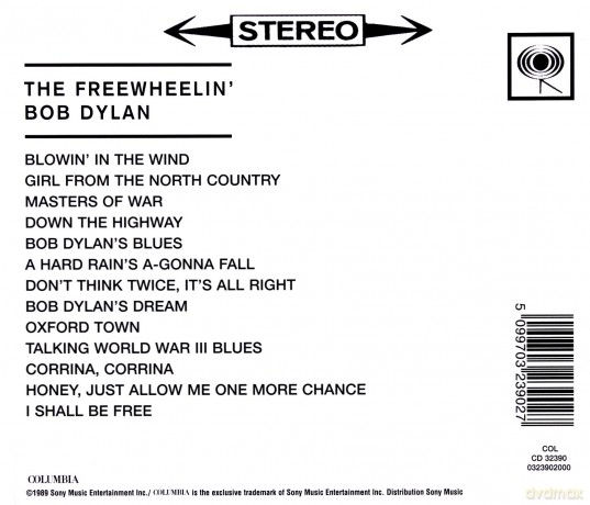 Bob Dylan: The Freewheelin' [CD]