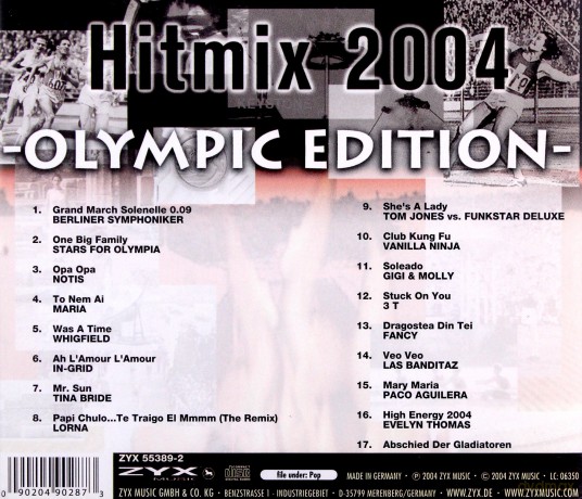Hitmix 2004 Olympic Edition [CD]