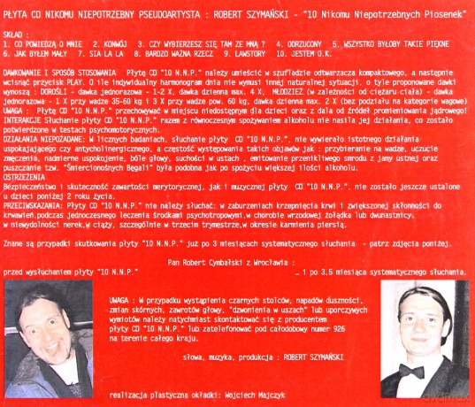 10 Nikomu Niepotrzebnych Piosenek [CD]