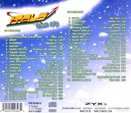 Italo Fresh Hits vol. 3 2001 [2CD]