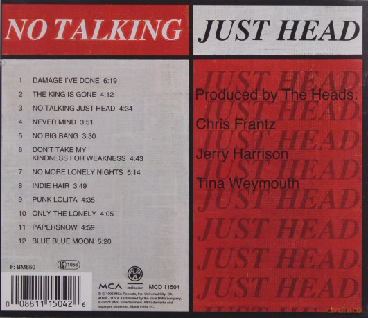 The Heads: No Talking Just Head [CD]