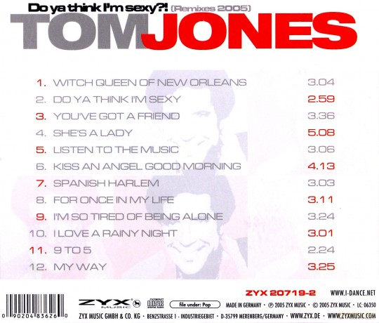 Tom Jones: Do Ya Think I'm Sexy [CD]