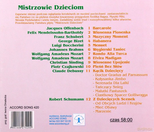 Mistrzowie Dzieciom [CD]