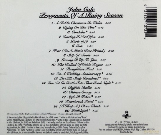 John Gale: Fragments of A Rainy Season [CD]