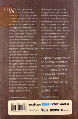 Dopóki Mamy Twarze Mit Opowiedziany Na Nowo - C.S. Lewis [KSIĄŻKA]