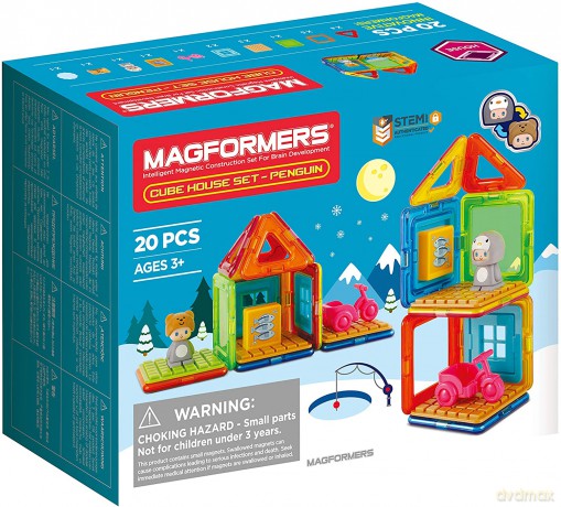 Klocki magnetyczne Cube House Pingwin [KLOCKI]