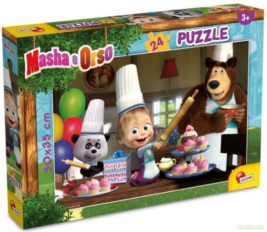 LISCIANI plus 24 el. Masza i Niedźwiedź [PUZZLE]