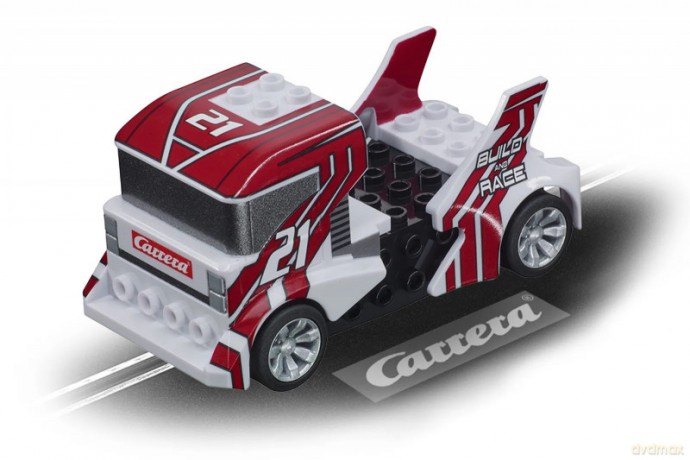 Pojazd Build n Race Truck Biały