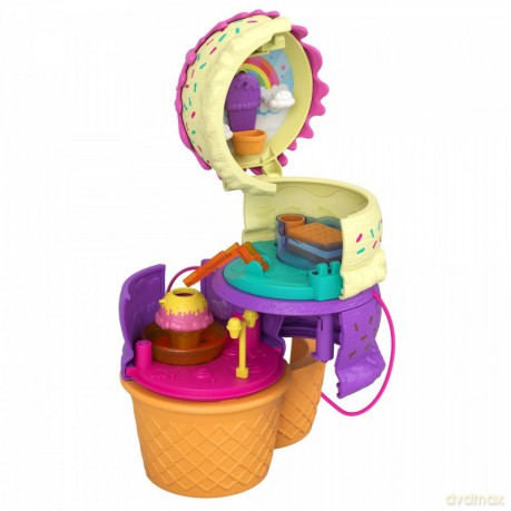 Zestaw figurek Polly Pocket Zakręcone niespodzianki Lody Plac zabaw [FIGURKA]