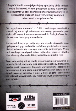 Tajemnice obozu Colditz. Wspomnienia niemieckiego strażnika Oflagu - Reinhold Eggers [KSIĄŻKA]