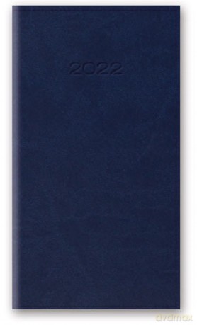 Kalendarz 2022 11T A6 kieszonkowy niebieski vivella [KALENDARZ]
