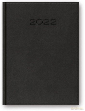 Kalendarz 2022 B5 dzienny oprawa vivella grafit [KALENDARZ]