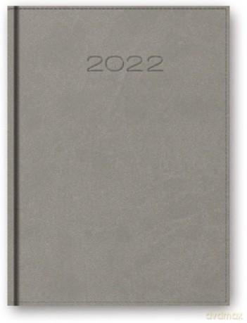 Kalendrz 2022 B5 dzienny oprawa vivella szary [KALENDARZ]