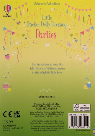 Little Sticker Dolly Dressing Parties [KSIĄŻKA]