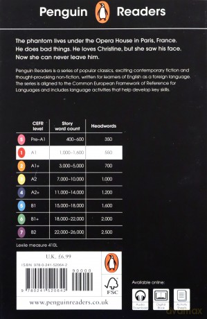 Penguin Readers Level 1: The Phantom of the Opera (ELT Graded Reader) - Gaston Leroux [KSIĄŻKA]