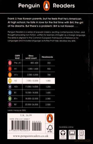 Penguin Readers Level 3: Frankly in Love (ELT Graded Reader) - David Yoon [KSIĄŻKA]
