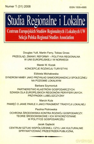 Studia Regionalne i lokalne 1/2008 [KSIĄŻKA]