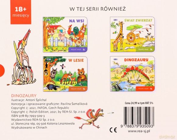 Dinozaury. Wysuń/wsuń [KSIĄŻKA]