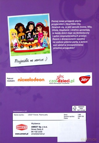 Książka do czytania Lego friends K ZKLNR103/1 [KSIĄŻKA]