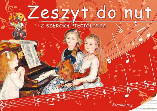 Zeszyt do nut z szeroką pięciolinią - Adam Mieloszyński [KSIĄŻKA]