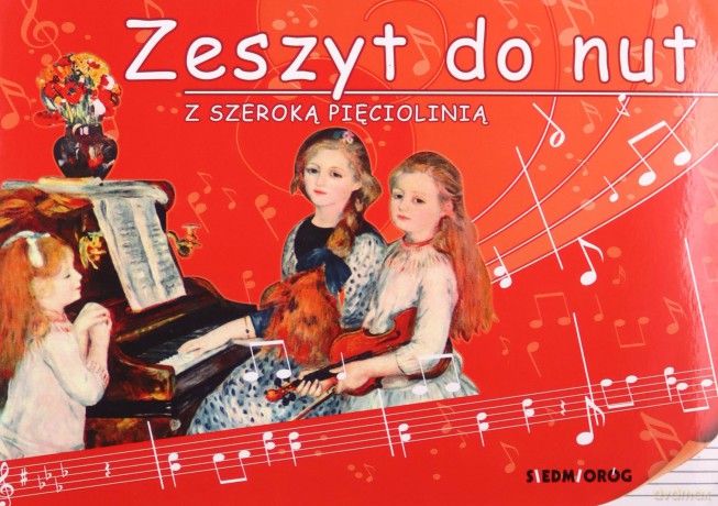 Zeszyt do nut z szeroką pięciolinią - Adam Mieloszyński [KSIĄŻKA]