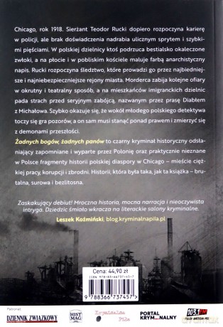 Żadnych bogów, żadnych panów. Trylogia chicagowska (Tom 1) - Grzegorz Dziedzic [KSIĄŻKA]