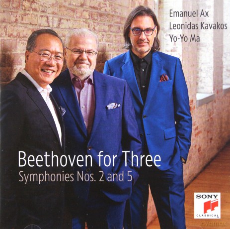 Yo-Yo Ma & Leonidas Kavakos: Beethoven for Three: Symphonies Nos. 2 and 5 [CD]