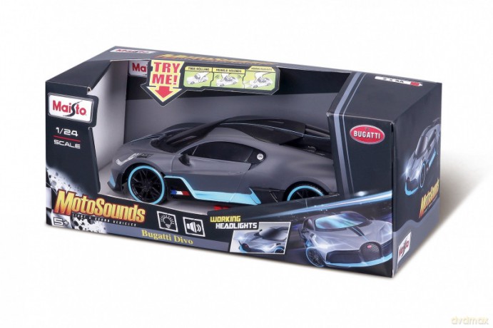 Bugatti Divo światło, dźwięk 1:24