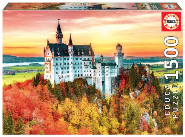 EDUCA 1500 el. Jesień w Neuschwanstein Niemcy [PUZZLE]