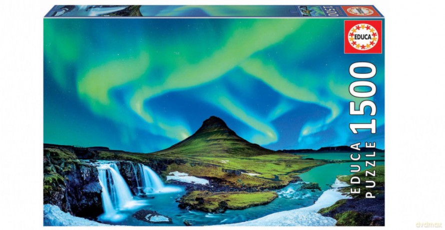 EDUCA 1500 el. Zorza Polarna Islandia [PUZZLE]
