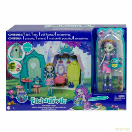 Lalka Enchantimals Chatka Pawia