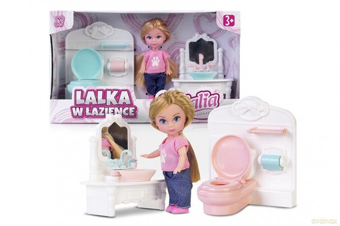 Lalka Natalia w łazience 9 cm