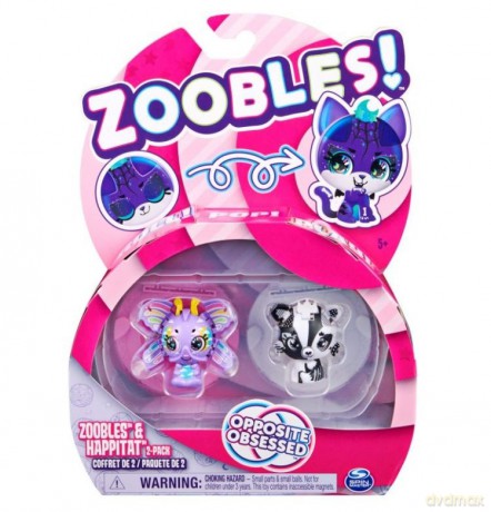 Zoobles Zwierzątka 2pak Butterly/Fox [FIGURKA]