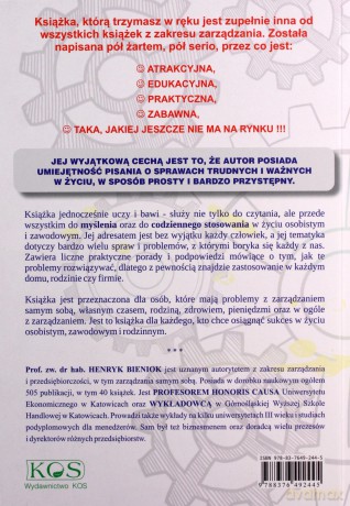 Zarządzanie samym sobą czyli książka dla każdego - Henryk Bieniok [KSIĄŻKA]